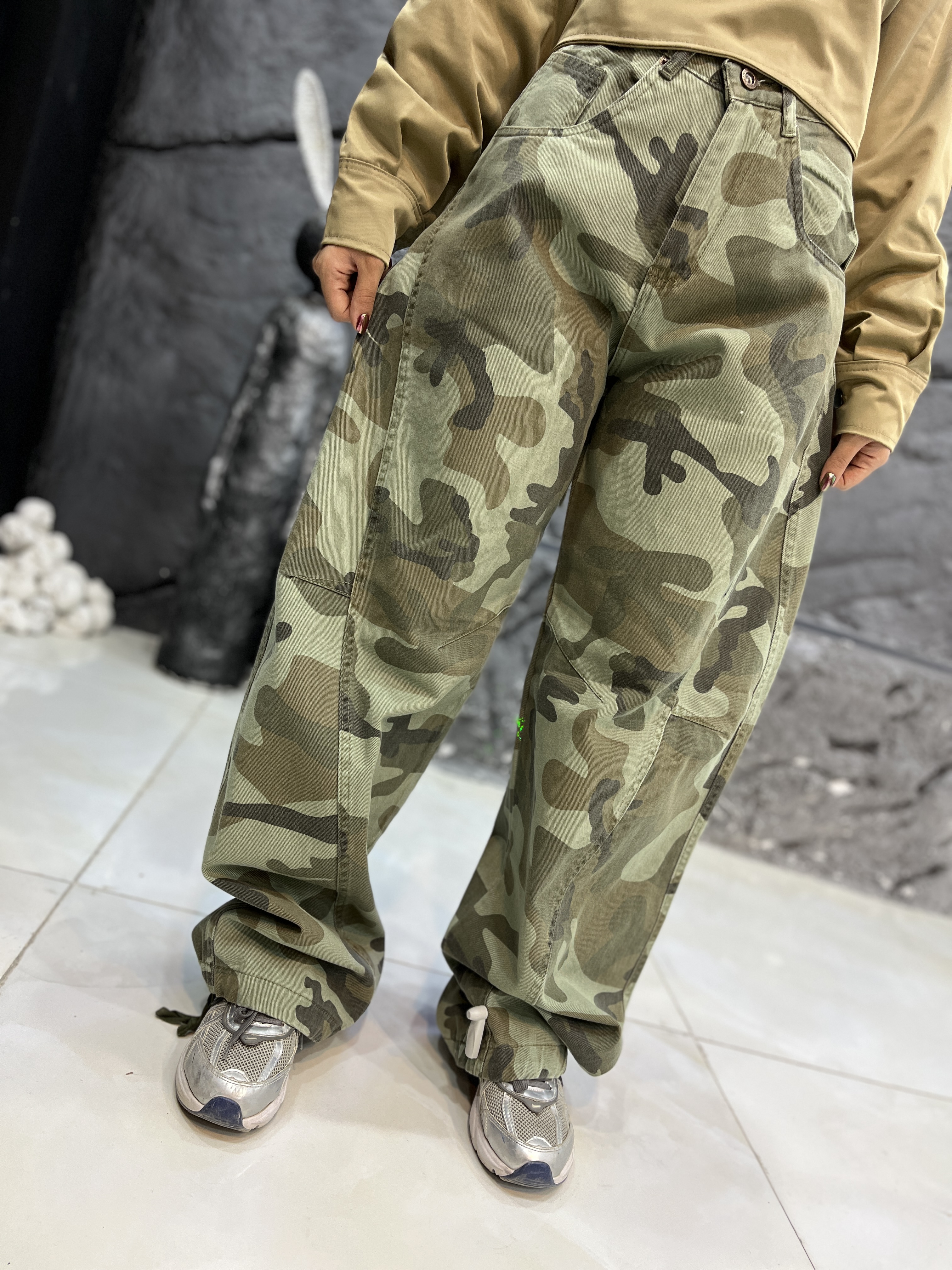 شلوار چریکی سبز